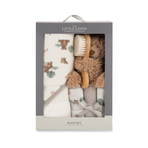 Baby First Little Linen Bath Gift Set